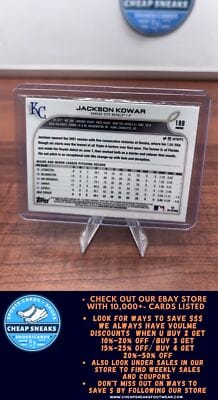 Cheap Sneaks Footwear/Sports Cards Baseball Card Jackson Kowar 2022 Topps Chrome Pink Refractor #188 Kansas City Royals