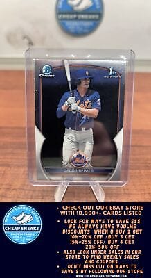 Cheap Sneaks Footwear/Sports Cards Baseball Card Jacob Reimer 2023 Bowman Chrome Chrome Prospects #BCP-181 New York Met
