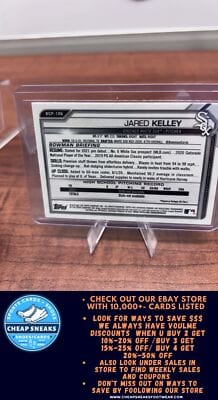 Cheap Sneaks Footwear/Sports Cards Baseball Card Jared Kelley 2021 Bowman Chrome Prospects #BCP-106 Chicago White Sox