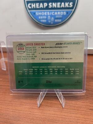 Cheap Sneaks Footwear/Sports Cards Baseball Card Jared Shuster RC 2023 Topps Chrome Platinum Anniversary #202 Atlanta B