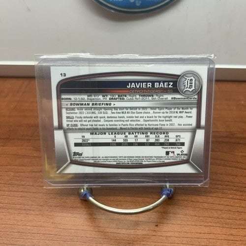 Cheap Sneaks Footwear/Sports Cards Baseball Card Javier Baez 2023 Bowman Chrome Baseball #13 - Detroit Tigers