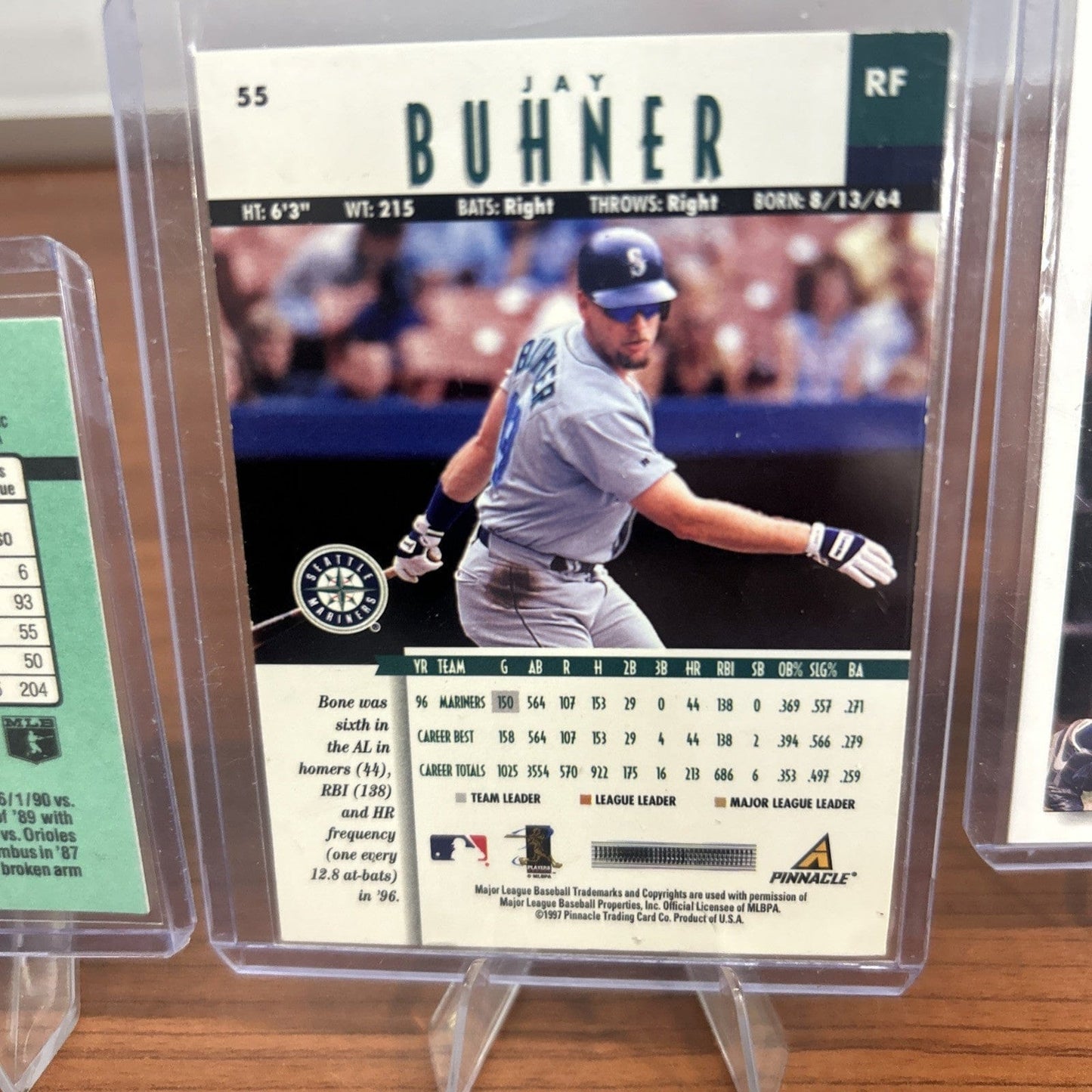 Cheap Sneaks Footwear/Sports Cards Baseball Card Jay Burner 1997 Pinnacle #55, 92 Upper Deck #441, 91 Donruss #509