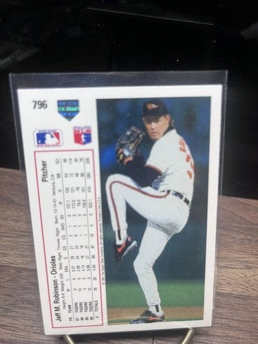 Cheap Sneaks Footwear/Sports Cards Baseball Card Jeff M Robinson Baltimore Orioles 1991 Upper Deck Baseball Card #796