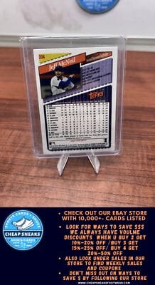 Cheap Sneaks Footwear/Sports Cards Baseball Card Jeff McNeil RC 2019 Topps Archives #204 New York Mets