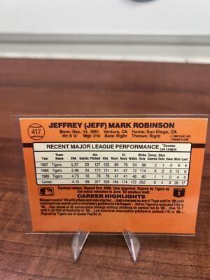 Cheap Sneaks Footwear/Sports Cards Baseball Card Jeff Robinson 1990 Donruss #417c Detroit Tigers