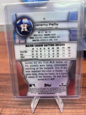 Cheap Sneaks Footwear/Sports Cards Baseball Card Jeremy Peña 2023 Bowman Platinum #23 Houston Astros
