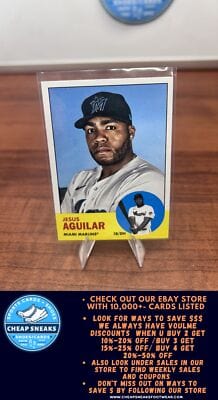 Cheap Sneaks Footwear/Sports Cards Baseball Card Jesus Aguilar 2022 Topps Archives #68 Miami Marlins