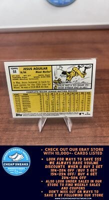 Cheap Sneaks Footwear/Sports Cards Baseball Card Jesus Aguilar 2022 Topps Archives #68 Miami Marlins