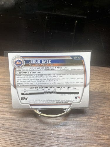 Cheap Sneaks Footwear/Sports Cards Baseball Card JESUS BAEZ 2023 Bowman Prospects 1st Bowman #BP-12 New York Mets