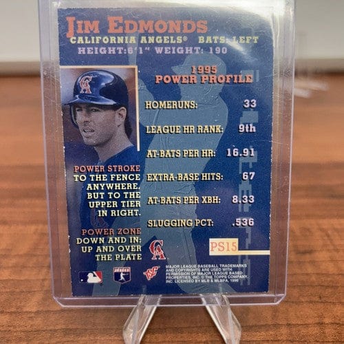 Cheap Sneaks Footwear/Sports Cards Baseball Card Jim Edmonds 1996 Topps Stadium Club Power Streak “Members Only” #P