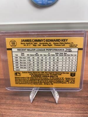 Cheap Sneaks Footwear/Sports Cards Baseball Card Jimmy Key 1989 Donruss #188 Toronto Blue Jays