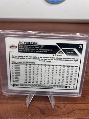Cheap Sneaks Footwear/Sports Cards Baseball Card Joc Pederson 2023 Topps Chrome Blue Logofractor Refractor /150 #31 Gia