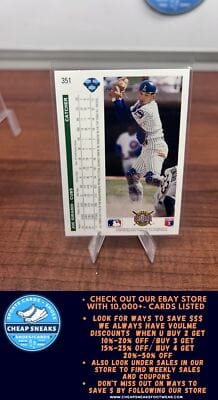 Cheap Sneaks Footwear/Sports Cards Baseball Card Joe Girardi 1992 Upper Deck #351 Chicago Cubs
