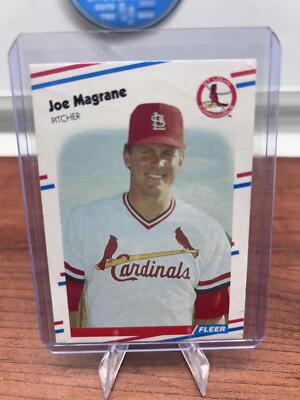 Cheap Sneaks Footwear/Sports Cards Baseball Card Joe Magrane RC 1988 Fleer #40 St. Louis Cardinals