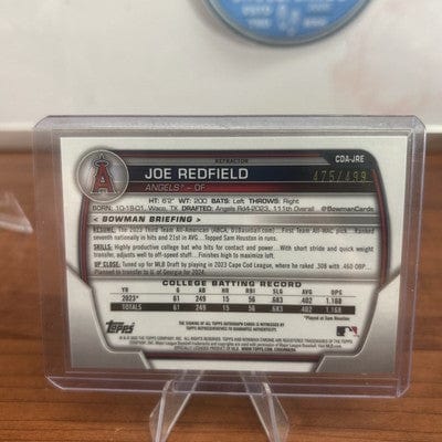 Cheap Sneaks Footwear/Sports Cards Baseball Card Joe Redfield 2023 Bowman Chrome Refractor Auto #CDA-JRE Angels 1st Bow