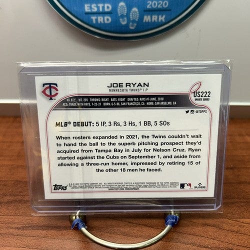 Cheap Sneaks Footwear/Sports Cards Baseball Card Joe Ryan 2022 Topps Update #US222 Rookie Debut RC Twins