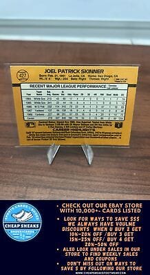 Cheap Sneaks Footwear/Sports Cards Baseball Card Joel Skinner 1989 Donruss #427 New York Yankees