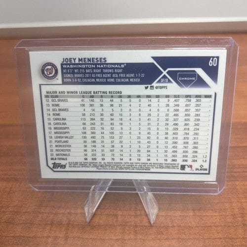 Cheap Sneaks Footwear/Sports Cards Baseball Card JOEY MENESES (RC) 2023 Topps Chrome Green Logofractor Refractor #60 Na