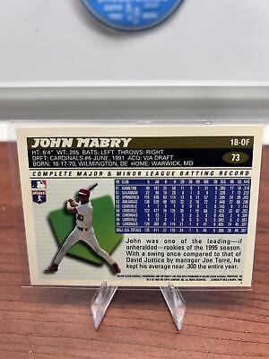 Cheap Sneaks Footwear/Sports Cards Baseball Card John Mabry 1996 Topps #73 St. Louis Cardinals