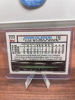 Cheap Sneaks Footwear/Sports Cards Baseball Card John Olerud 1992 Topps Micro #777 Toronto Blue Jays