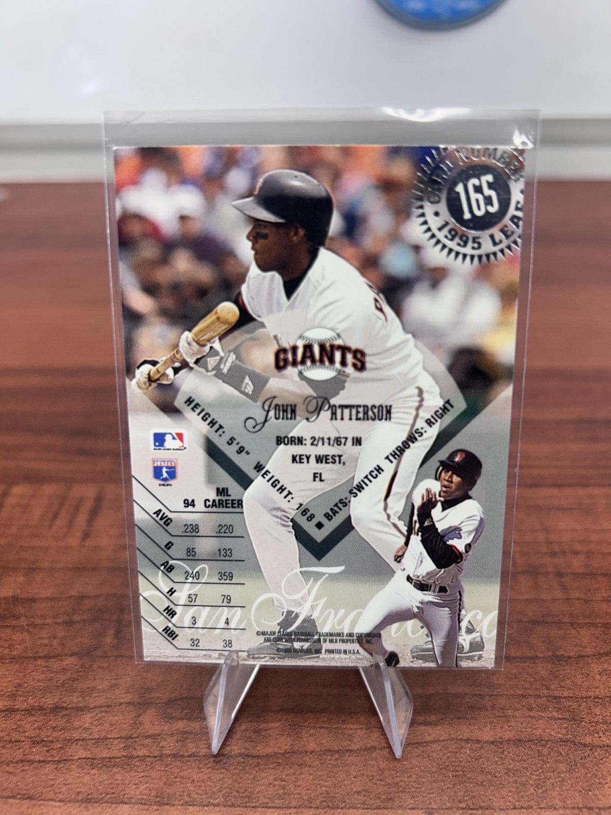 Cheap Sneaks Footwear/Sports Cards Baseball Card John Patterson 1995 Leaf #165 San Francisco Giants