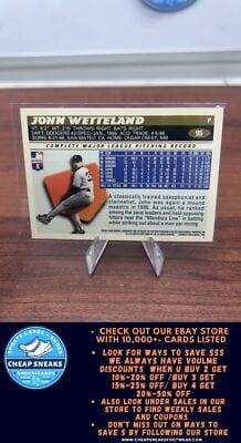 Cheap Sneaks Footwear/Sports Cards Baseball Card John Wetteland 1996 Topps #95 New York Yankees