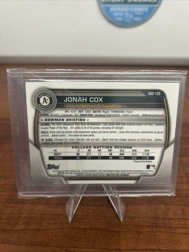 Cheap Sneaks Footwear/Sports Cards Baseball Card Jonah Cox - 2023 Bowman Draft Chrome 1st Bowman BDC-135 - LUNAR GLOW R