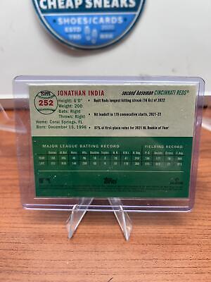 Cheap Sneaks Footwear/Sports Cards Baseball Card Jonathan India 2023 Topps Chrome Platinum Anniversary #252 Cincinnati