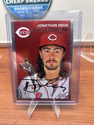 Cheap Sneaks Footwear/Sports Cards Baseball Card Jonathan India 2023 Topps Chrome Platinum Anniversary #252 Cincinnati