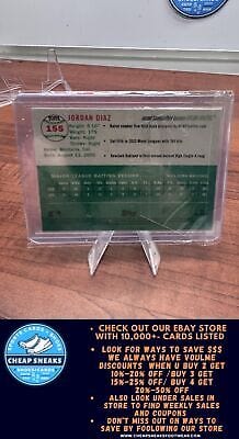 Cheap Sneaks Footwear/Sports Cards Baseball Card Jordan Diaz RC 2023 Topps Chrome Platinum Anniversary #155 Oakland Ath