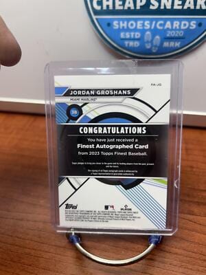 Cheap Sneaks Footwear/Sports Cards Baseball Card Jordan Groshans 2023 Finest Finest Auto Green Wave Refractor #FA-JG Ma