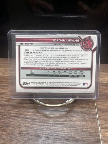 Cheap Sneaks Footwear/Sports Cards Baseball Card Jordan Lawlar 2022 Bowman Draft Chrome ROOKIE CARD #BDC-78