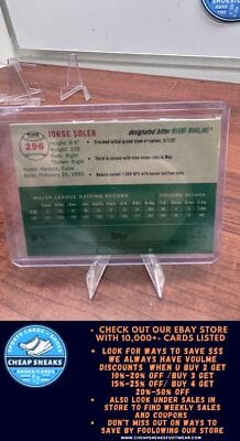 Cheap Sneaks Footwear/Sports Cards Baseball Card Jorge Soler 2023 Topps Chrome Platinum Anniversary Blue Prism Refracto