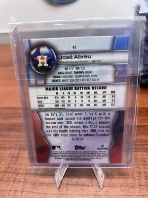 Cheap Sneaks Footwear/Sports Cards Baseball Card José Abreu 2023 Bowman Platinum #42 Houston Astros