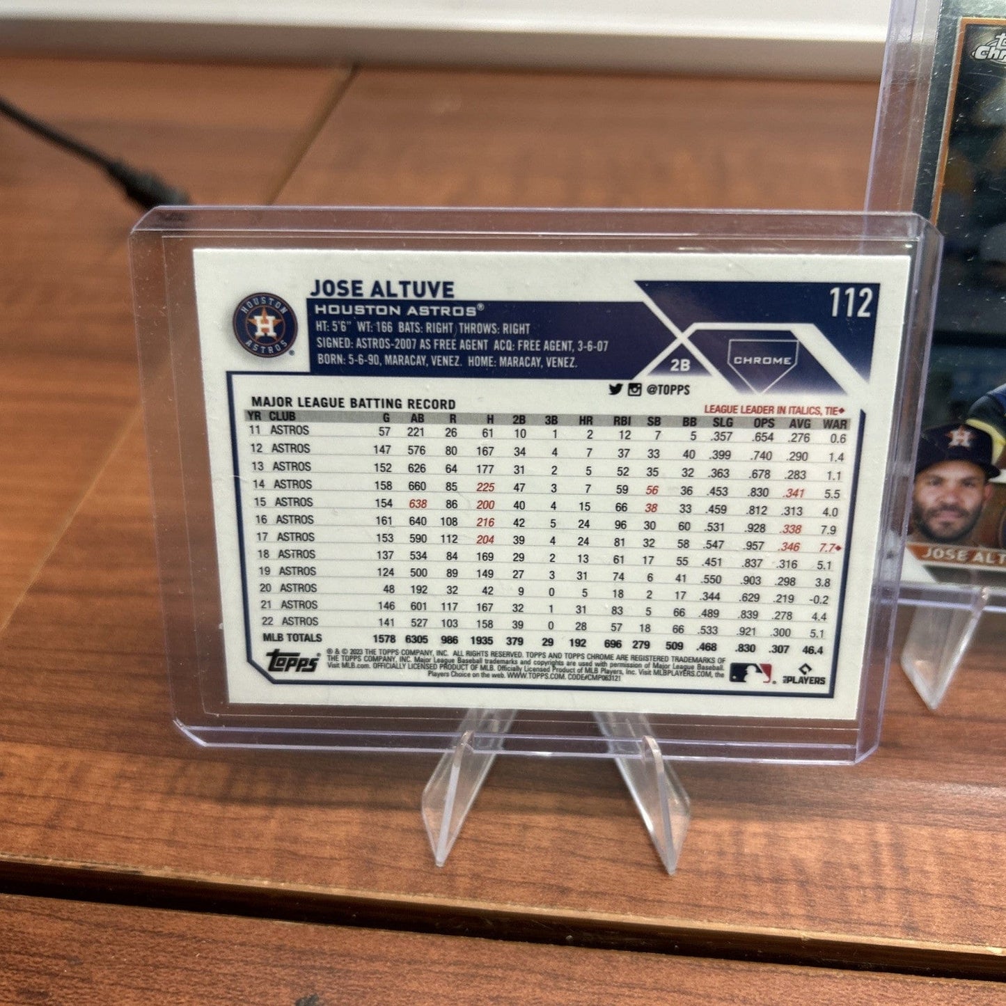 Cheap Sneaks Footwear/Sports Cards Baseball Card Jose Altuve 2023 Topps Chrome Houston Astros Baseball Card #112