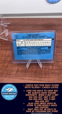 Cheap Sneaks Footwear/Sports Cards Baseball Card Jose Canseco 1991 Donruss #50 Oakland Athletics