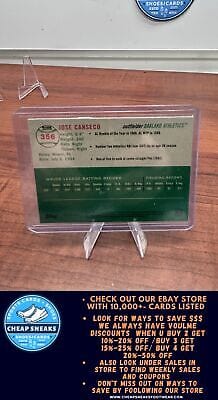 Cheap Sneaks Footwear/Sports Cards Baseball Card Jose Canseco 2023 Topps Chrome Platinum Anniversary Prism Refractor #3