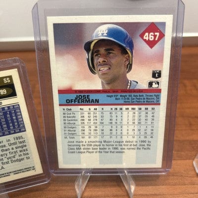 Cheap Sneaks Footwear/Sports Cards Baseball Card Jose Offerman 1996 Topps #89 Los Angeles Dodgers Baseball Card