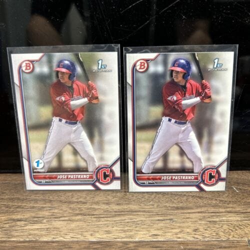 Cheap Sneaks Footwear/Sports Cards Baseball Card Jose Pastrano Lot(2) 2022 1st Edition Bowman1st 22 Bowman 1st Clevelan