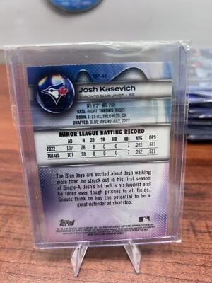 Cheap Sneaks Footwear/Sports Cards Baseball Card Josh Kasevich 2023 Bowman Platinum Top Prospects #TOP-41 Toronto Blue
