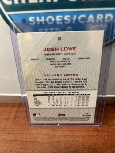 Cheap Sneaks Footwear/Sports Cards Baseball Card Josh Lowe RC Lot(3) 2022 Allen& Ginter,22 Topps Gallery,22 Archives TB