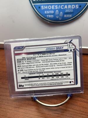 Cheap Sneaks Footwear/Sports Cards Baseball Card Josiah Gray 2021 Bowman Chrome Prospects Mojo Refractor Orange #BCP-19