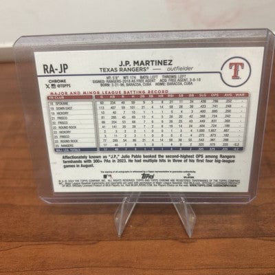 Cheap Sneaks Footwear/Sports Cards Baseball Card JP Martinez (RC) 2024 Topps Chrome Auto Rookie Card #RA-JP Atlanta Bra