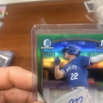 Cheap Sneaks Footwear/Sports Cards Baseball Card JUNIOR MARIN 2023 Bowman Chrome Green Refractor Auto KC Royals #CPA-JM