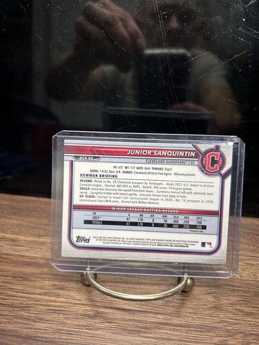 Cheap Sneaks Footwear/Sports Cards Baseball Card Junior Sanquintin 2022 Bowman 1st Chrome Cleveland Guardians Bball Car