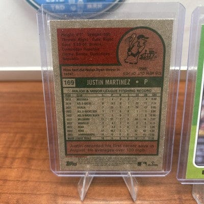 Cheap Sneaks Footwear/Sports Cards Baseball Card Justin Martizez (RC), Bryce Jarvis (RC) 2024 Topps Heritage Diamondbac