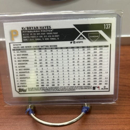 Cheap Sneaks Footwear/Sports Cards Baseball Card Ke'Bryan Hayes 2023 Topps Chrome Refractor Card #137