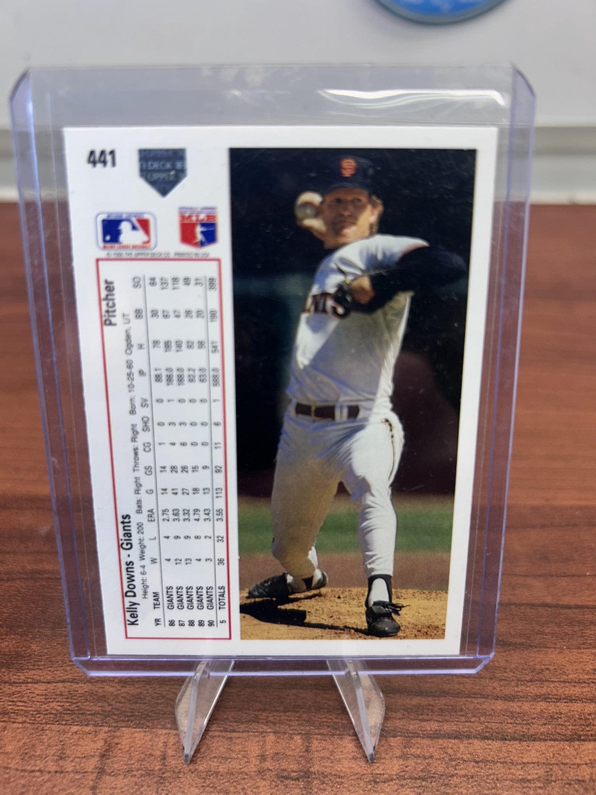 Cheap Sneaks Footwear/Sports Cards Baseball Card Kelly Downs 1991 Upper Deck #441 San Francisco Giants