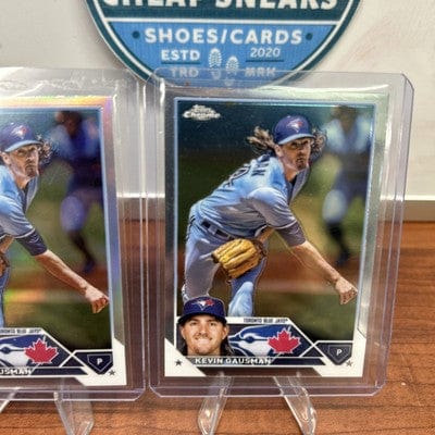 Cheap Sneaks Footwear/Sports Cards Baseball Card Kevin Gausman Lot 2023 Topps Chrome #55 (x2) Refractor (x1) Blue Jays