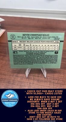 Cheap Sneaks Footwear/Sports Cards Baseball Card Kevin Maas 1991 Donruss #554 New York Yankees